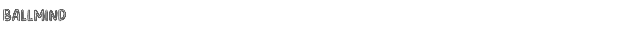 Sample characters Ballmind Font